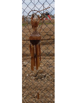 Bambus-Mobile, Vogelform, 60cm