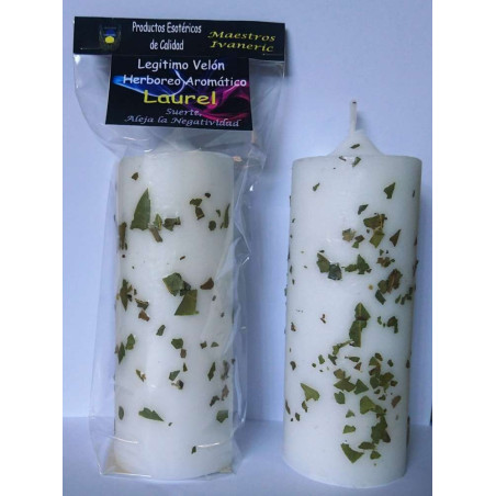 Legitime krautige und aromatische Lorbeer-Aromakerze