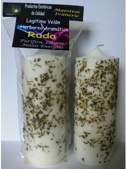 Legitime Kräuter- und Aromakerze Ruda