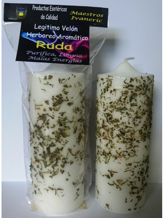 Legitime Kräuter- und Aromakerze Ruda