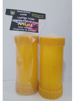 Legitime Kräuter- und Aromahonigkerze