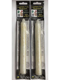 Legitime Kräuterkerze Gestärkte Male Knoblauch, rufen Sie für Glück und Wohlstand