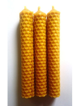 Kerze aus Virgin Wax. 11 x 1'5 Zentimeter