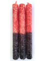 Schwarz-rote Salzkerze