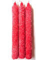 Rote Salzkerzen