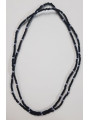 Schwarze Halskette mit Perle