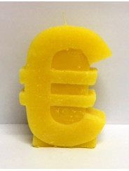 Euro-Kerze Gelb. 11 Zentimeter