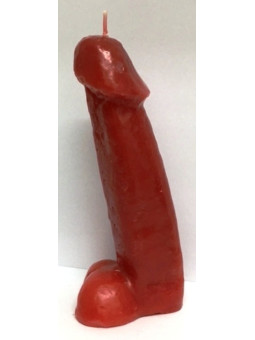 Rote Kerze Phallus (Penis) 18cm