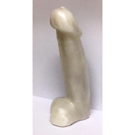 Weiße Kerze Phallus (Penis) 18cm