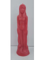Große rote Kerze Frau 19cm