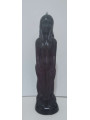 Große schwarze Kerze Frau 19cm