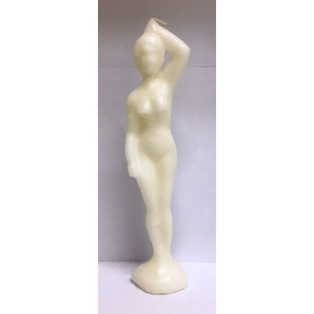 Große Weiße Frau Kerze 19cm