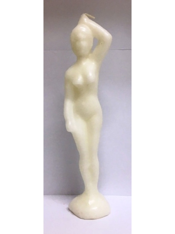 Große Weiße Frau Kerze 19cm