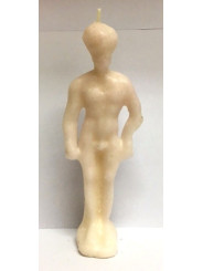 Große Weiße Mann Kerze 19cm