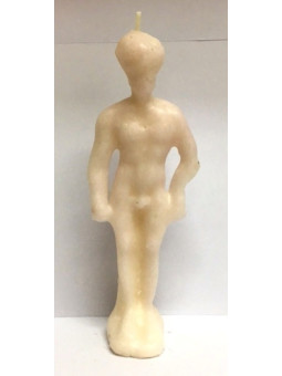 Große Weiße Mann Kerze 19cm