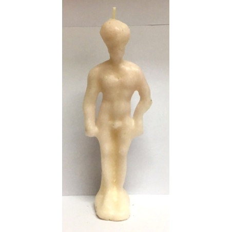 Große Weiße Mann Kerze 19cm