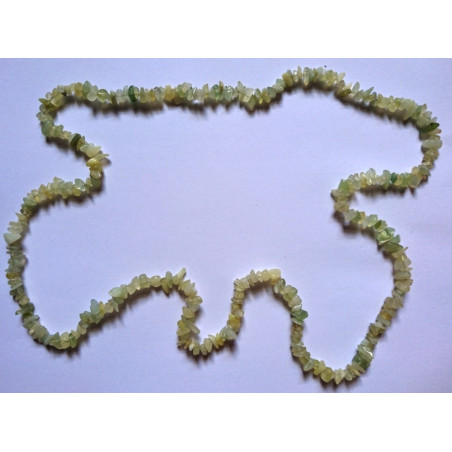 Jade Mineralien-Chip Halskette 90cm
