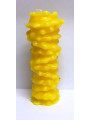 Thousand Knot Gelbe Kerze. 6 x 15 Zentimeter