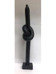 Schwarzer Knoten Kerze 20 Zentimeter