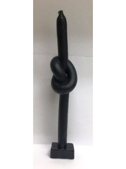 Schwarzer Knoten Kerze 20 Zentimeter