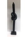 Schwarzer Knoten Kerze 20 Zentimeter