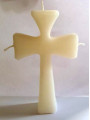 Weiße Wishing Cross Kerze. 15,5cm