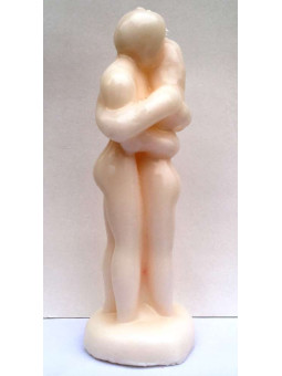 Paar ineinander verschlungen Weiß Männlich Weiblich 18cm.