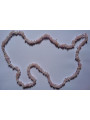 Rosenquarz Mineralien-Chip Halskette 90cm