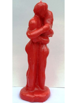 Paar ineinander verschlungen Rot Männlich Weiblich 18cm.