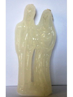 Hochzeit Kerze Weiß Mann-Frau 17cm