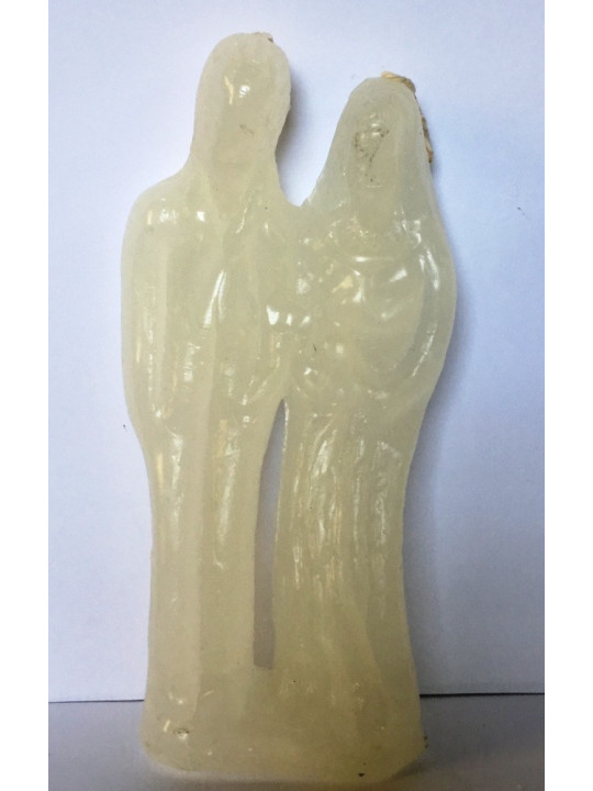 Hochzeit Kerze Weiß Mann-Frau 17cm