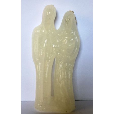 Hochzeit Kerze Weiß Mann-Frau 17cm