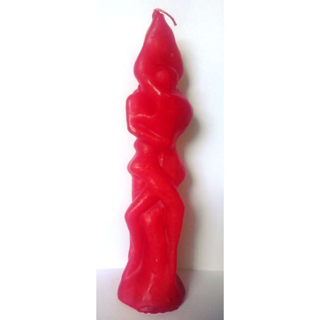 Großes Paar ineinander verschlungen Rot Männlich Weiblich 27 cm.