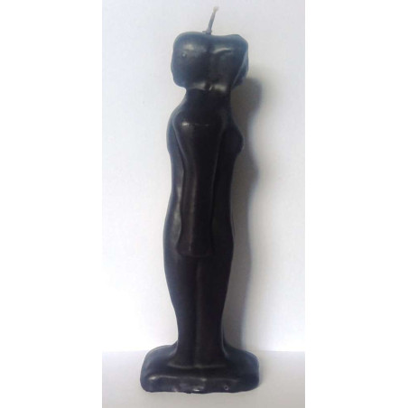 Mann-Frau-Trennung-Paar-Kerze Schwarz. 18 cm