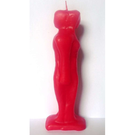 Mann-Frau-Trennung-Paar-Kerze Rot 18cm