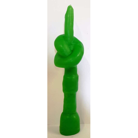 Grüne Knotenkerze 20 Zentimeter