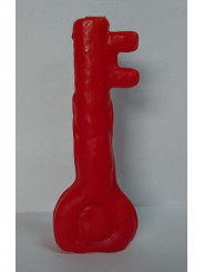 Rote Schlüsselkerze. 18 Zentimeter
