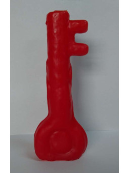 Rote Schlüsselkerze. 18 Zentimeter