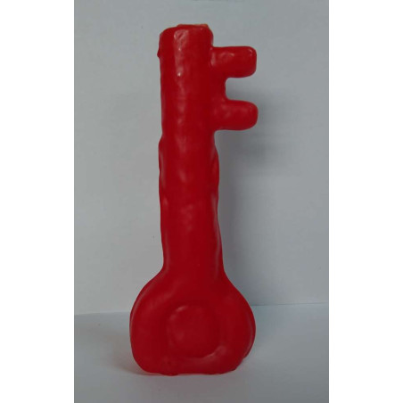 Rote Schlüsselkerze. 18 Zentimeter