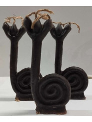 Schwarze Santeria-Schnecken-Kerze
