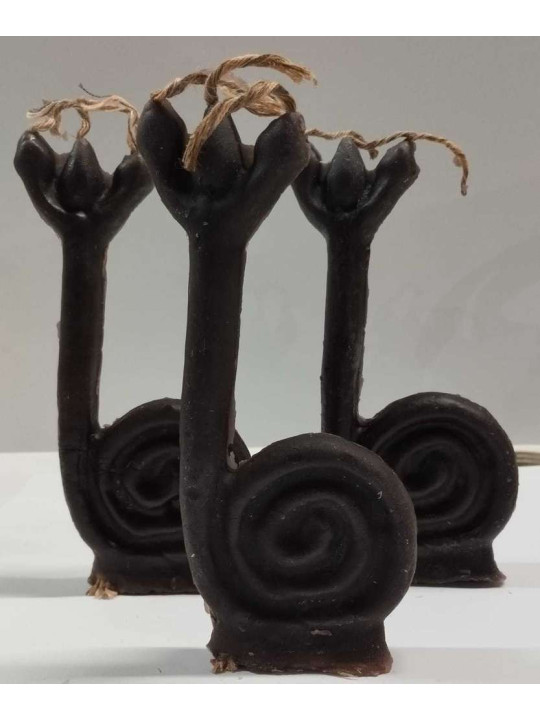 Schwarze Santeria-Schnecken-Kerze