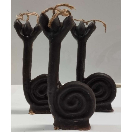 Schwarze Santeria-Schnecken-Kerze