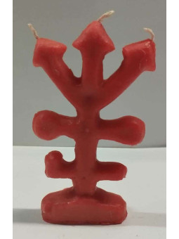 Rote Exu-Kreuz Kerze Figur