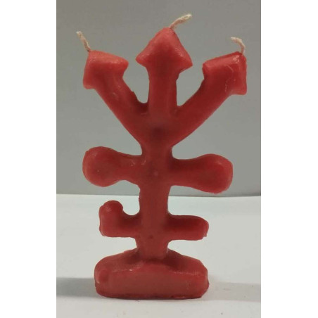 Rote Exu-Kreuz Kerze Figur