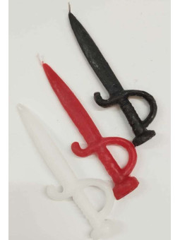 Handgefertigte Figur Schwert des Heiligen Georgs Rot