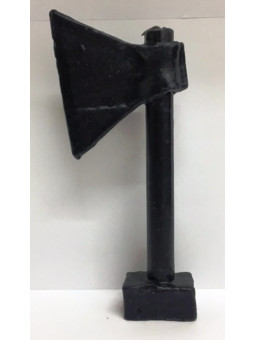 Schwarze Axt-Kerze. 20 Zentimeter