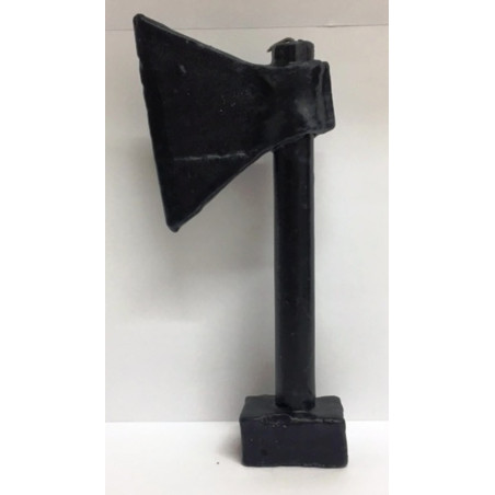 Schwarze Axt-Kerze. 20 Zentimeter