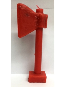 Rote Axt Kerze. 20 Zentimeter