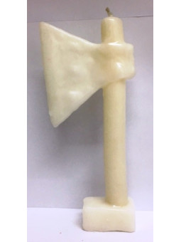 Weiße Axt Kerze 20 Zentimeter