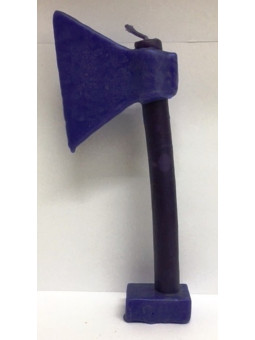 Lila Axt Kerze. 20 Zentimeter